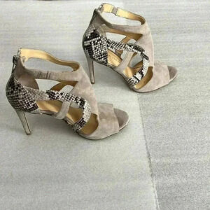 [US6.5] Ivanka Trump ITSATORI Animal Patterns 4” Heel Leather  Sandal